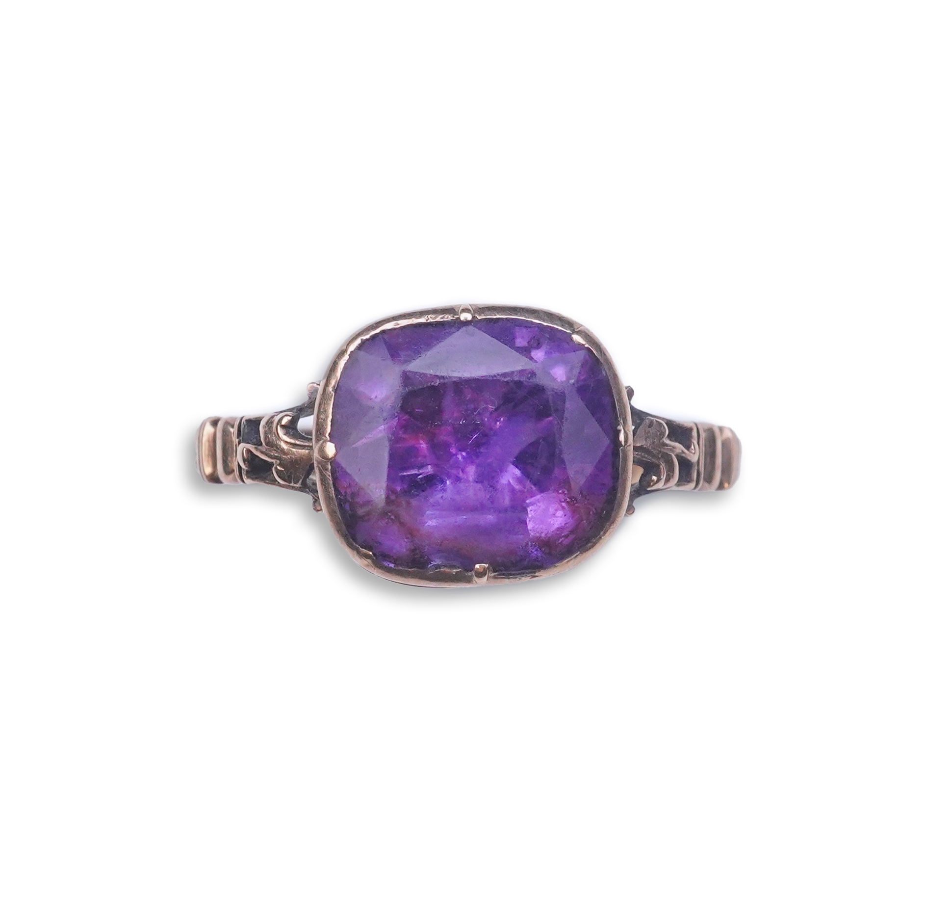 A George III amethyst ring, late 18th/early 19th century